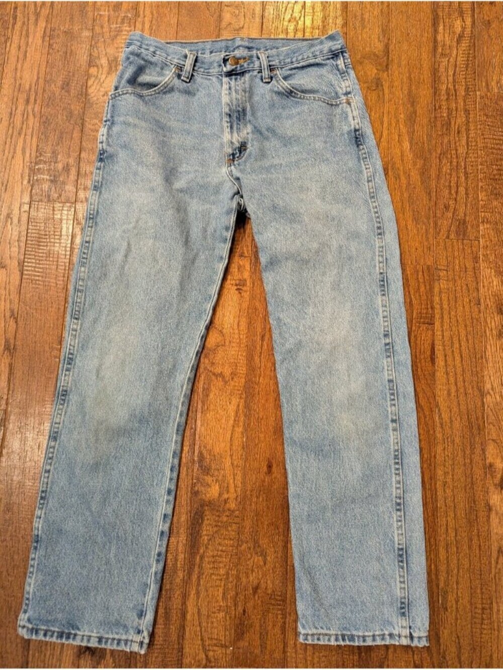 Vintage 80s Rustler Jeans Naturally Distressed 100% Cotton Mens Unisex 32/30
